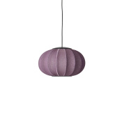 KWO45 BU LED Knit-Wit Made By Hand Подвесной светильник с овальным абажуром бордового цвета с LED