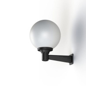 настенное бра чёрного цвета с круглым плафоном