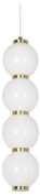 подвесной светильник с вертикальным рядом шаров белого цвета