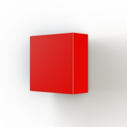 настенный светильник квадратной формы красного цвета