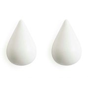 331510 Normann Copenhagen Drop It настенные крючки в форме капли белого цвета, набор 2 шт