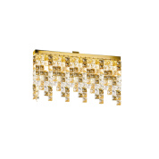 настенный светильник с подвесными элементами золотой