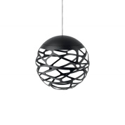 подвесной светильник черный с ажурным металлическим плафоном