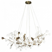 подвесной светильник с многоярусными ветвями и хрустальными подвесками