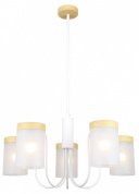 люстра на штанге с пятью цилиндрическими плафонами