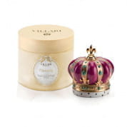 Crown scented candle - fuchsia & gold ароматическая свеча, Villari