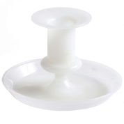 декоративный подсвечник из белого стекла