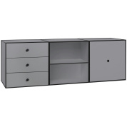 71077-001821 Audo Copenhagen Frame 49 Trio-сервант, темно-серый