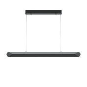 подвесной светильник линейной формы в черном корпусе