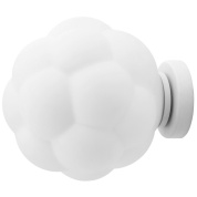 потолочный светильник шарообразный белого цвета диаметром 25 см