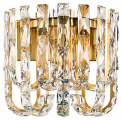 накладной потолочный светильник с четырьмя лампами и стеклянными элементами