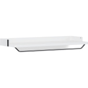 настенная полка с вешалкой белого цвета для системы хранения