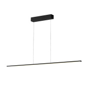 подвесной светильник вытянутый чёрный с металлическим корпусом