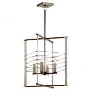 Lente 4 Light Foyer Pendant Brushed Nickel подвесной светильник 44251NI Kichler