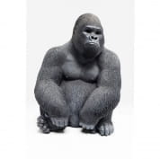 60465 Deco Figur Monkey Gorilla Side Medium Black Kare Design