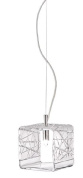 подвесной светильник с прозрачным геометрическим плафоном
