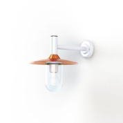 настенный светильник с купольным плафоном и белым креплением