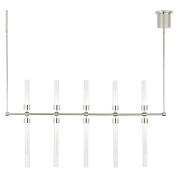 подвесной линейный светильник с вертикальными цилиндрическими модулями