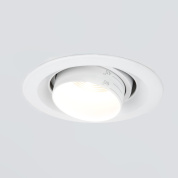 встраиваемый потолочный поворотный светильник даунлайт круглой формы