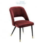 112064 Dining Chair Cipria roche bordeaux red velvet Eichholtz