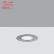 EQ88 Light Up iGuzzini Recessed luminaire Earth D=137 mm - Flush-mount stainless steel frame -Warm White - Diffuse optic