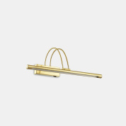 латунный светильник для зеркала с прямым корпусом и дуговыми кронштейнами