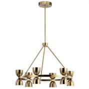 Baland LED 31" 12 Light Chandelier Brushed Natural Brass люстра 52418BNBLED Kichler