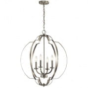 Voleta 26.25" 4 Light Foyer Pendant Brushed Nickel подвесной светильник 42138NI Kichler