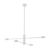 потолочный светильник с перекрещенными планками и LED-модулями белого цвета