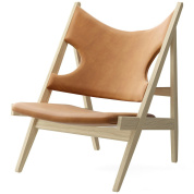 71058-002415 Audo Copenhagen Knitting Lounge Chair , Дуб / Кожа Коньяк