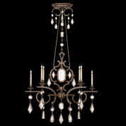 708940-3 Encased Gems 50" Oval Chandelier люстра, Fine Art Lamps