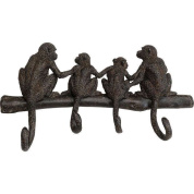 70392 Monkey Family 38cm Kare design настенная вешалка