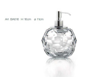 диспенсер для мыла с рельефным стеклянным корпусом