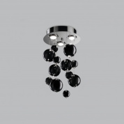 Metal Lux Bolero PL 3L 70 современная люстра с тремя плафонами чёрный; хром 251.330.03