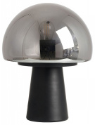 настольная лампа с полусферическим металлическим плафоном