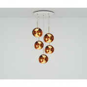 Melt Mini LED Gold Round Tom Dixon, подвесной светильник