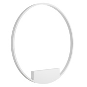 настенный светильник белого цвета с овальной рамой и мягким свечением