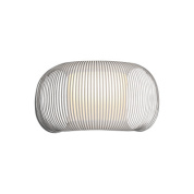 настенный светильник с текстильным абажуром продолговатой формы белый