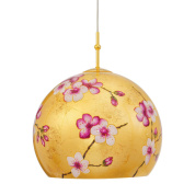 подвесной светильник с шарообразным плафоном с узором