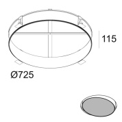 274 94 0710 Delta Light OPTIONS SUPERNOVA 65 ВСТРАИВАЕМЫЙ КОМПЛЕКТ