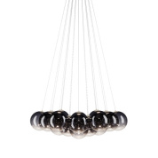 дизайнерская люстра из стекла дымчатого цвета