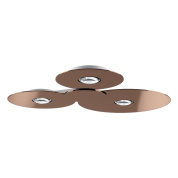 встраиваемый потолочный светильник с тремя круглыми отражателями