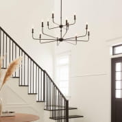 Pallas 42.75" 12 Light Chandelier Black люстра 52518BK Kichler