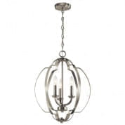 Voleta 20.75" 3 Light Pendant Brushed Nickel подвесной светильник 42140NI Kichler