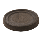 509190711010 TERRA AYTM Круглое блюдце под цветочный горшок из тёмного материала