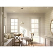 Weston 10" 1 Light Pendant White with Brushed Nickel and Distressed Antique Gray подвесной светильник 82359 Kichler