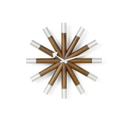 20161901 Wheel Vitra Часы настенные деревянные с алюминием