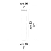 TUBES PL 90 Vistosi Потолочный светильник