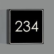 ориентационный светильник настенный квадратный черный