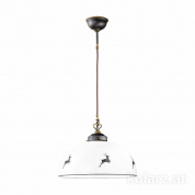 Kolarz Nonna 731.32.135 подвесной светильник состаренная латунь ø36cm высота 32cm мин. высота 44cm макс. высота 129cm 1 лампа e27